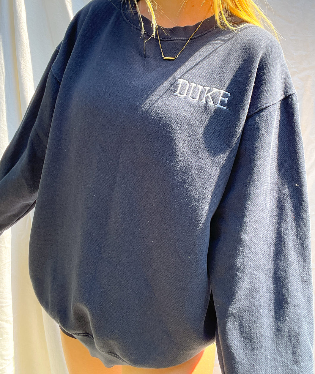 Duke embroidered outlet sweatshirt