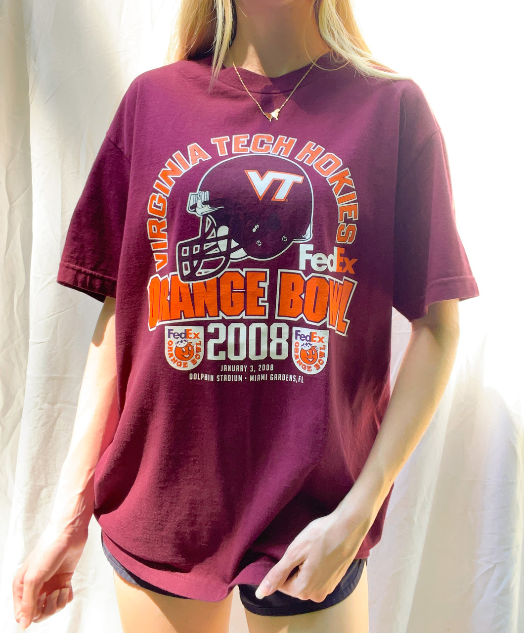 (M) Virginia Tech Orange Bowl Tee