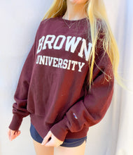 Load image into Gallery viewer, (S) Brown University Champion Reverse Weave Sweatshirt
