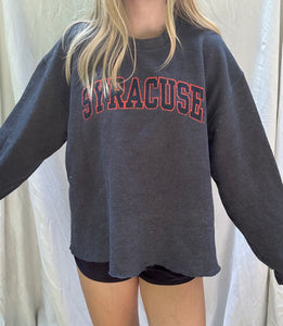 (M) Cropped Syracuse Sweatshirt