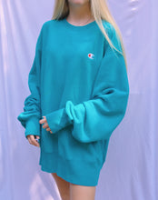 Load image into Gallery viewer, (L) Teal Champion Reverse Weave Sweatshirt
