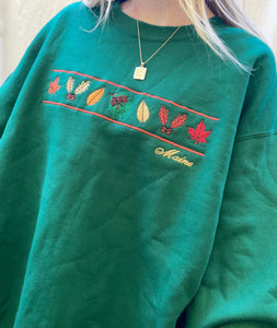 (XL) Maine Embroidered Sweatshirt