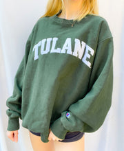 Load image into Gallery viewer, (L) Tulane Champion Reverse Weave Sweatshirt
