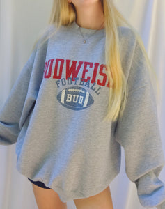 (XL) Budweiser Football Sweatshirt