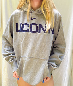 (L) UConn Nike Hoodie