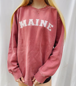 (S/M) Maine Comfort Colors Sweatshirt