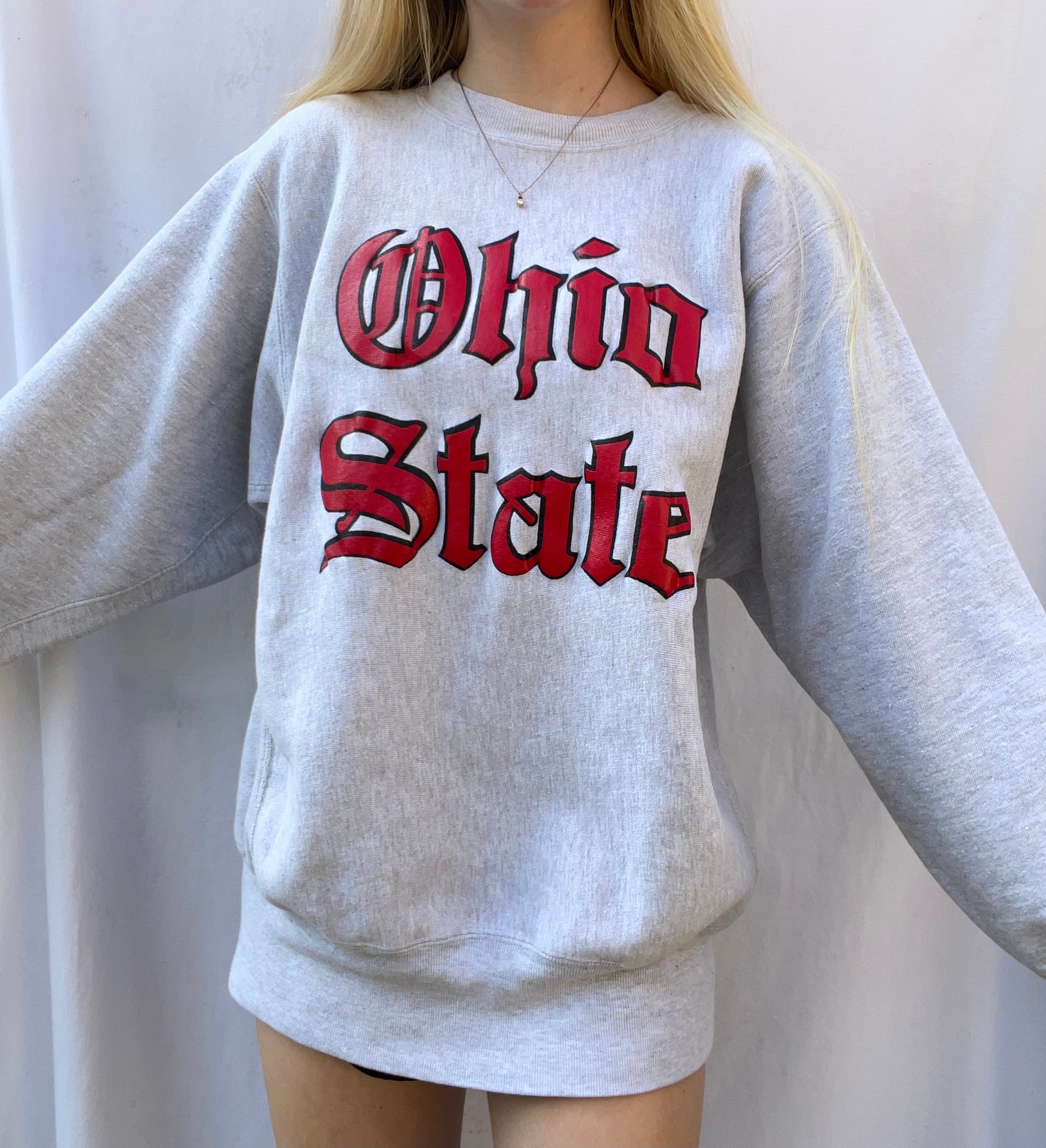 M) Vintage Ohio State Champion Sweatshirt (see flaw!!) – Happyy