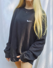 Load image into Gallery viewer, (L) Black Nike Swoosh Sweatshirt
