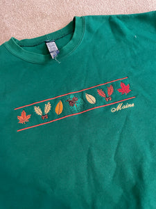 (XL) Maine Embroidered Sweatshirt