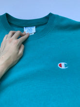 Load image into Gallery viewer, (L) Teal Champion Reverse Weave Sweatshirt
