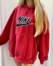 Load image into Gallery viewer, (XL) Red Vintage Nike Hoodie
