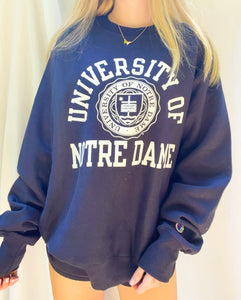 (M) Notre Dame Reverse Weave Sweatshirt (NWT)